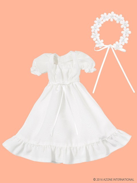 Flower Crown Dress Set (White), Azone, Accessories, 1/6, 4582119983406